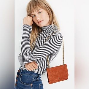 Madewell The Chain Crossbody Bag in Corduroy Suede